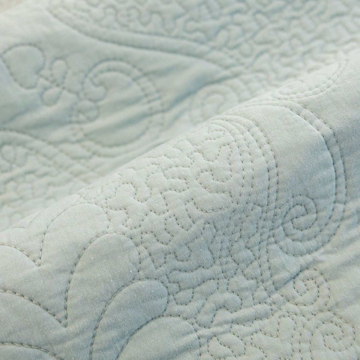 Baroque Floral Quilted Cotton Sofa Cover, Non-Slip Washable Couch Protector