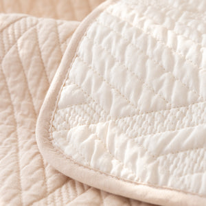 Quilted Geometric Cotton Sofa Cover, Non-Slip & Thick Padded Furniture Covers