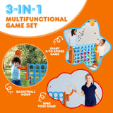 2.5Ft 4-to-Score Giant Game Set-Green