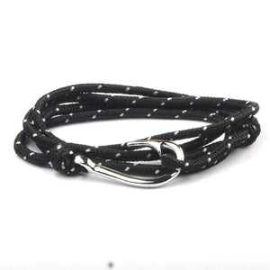 Fashion Hot Multilayer Rope Bracelet hope Anchor Sailor Anchor Bracelets  For Men and  Women Best Gift Hook Bracelet
