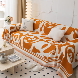 Chenille Sofa Cover Blanket, Couch Cover Blanket Throws for Couches Living Room Furniture Throw Covers