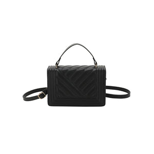 Dazzling Bags For Women Chain Crossbody Bags In Pu Leather Female Fashionable Shoulder Bag Ladies Handbags  Simple Messenger Bag Casual Indentation Western Style Portable Women