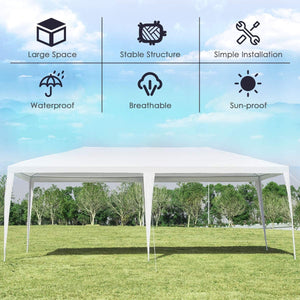 10 x 20 Feet Waterproof Canopy Tent with Tent Peg and Wind Rope by DirectDeals