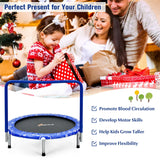 36 Inch Kids Trampoline Mini Rebounder with Full Covered Handrail-Pink