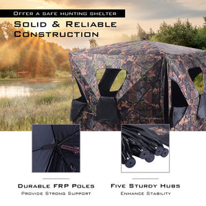 Ground Hunting Blind Portable Deer Pop Up Camo Hunter