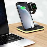 4-in-1 Wireless Charging Stand with Night Light by Infinite Basics