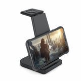 3-in-1 Fast Wireless Charging Stand for Phones, Apple Watch & AirPods by Infinite Basics