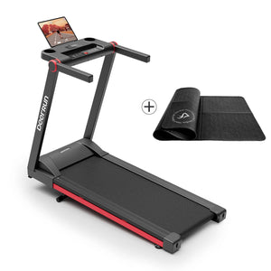DeerRun A1 Pro Move+  6% Incline Foldable Treadmill——2025 Upgraded Chip & NFC Support | 350Lbs, 10mph Silver