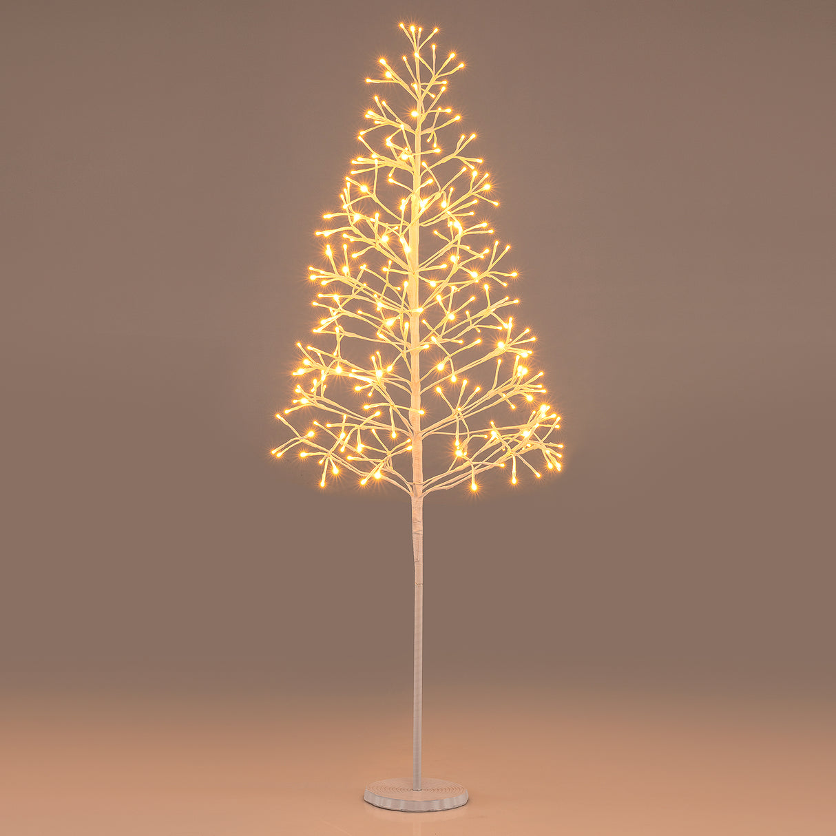 5/6/7 FT Lighted Birch Tree  Pre-lit Twig Tree with 240/320/456 Warm White Light LED Lights-5 FT