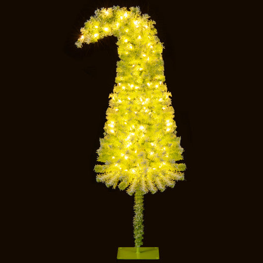 5/6/7 FT Whimsical Christmas Tree with Bendable Top and 216/290/366 Branch-6 FT