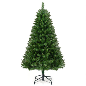 5/6/7 Feet Artificial Christmas Tree Hinged Xmas Tree with 7 Lighting Modes-5 Feet