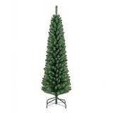 5/6/7/8 Feet Pencil Christmas Tree with 295/392/523/671 Memory Wire Branch Tips and Upgraded Metal Stand-5 feet
