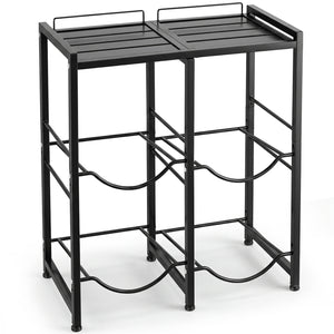 5 Gallon Water Jug Holder for 4 Bottles-Black
