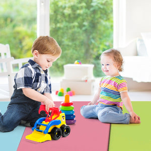5-Panel Folding Gymnastics Mat for Kids-Green