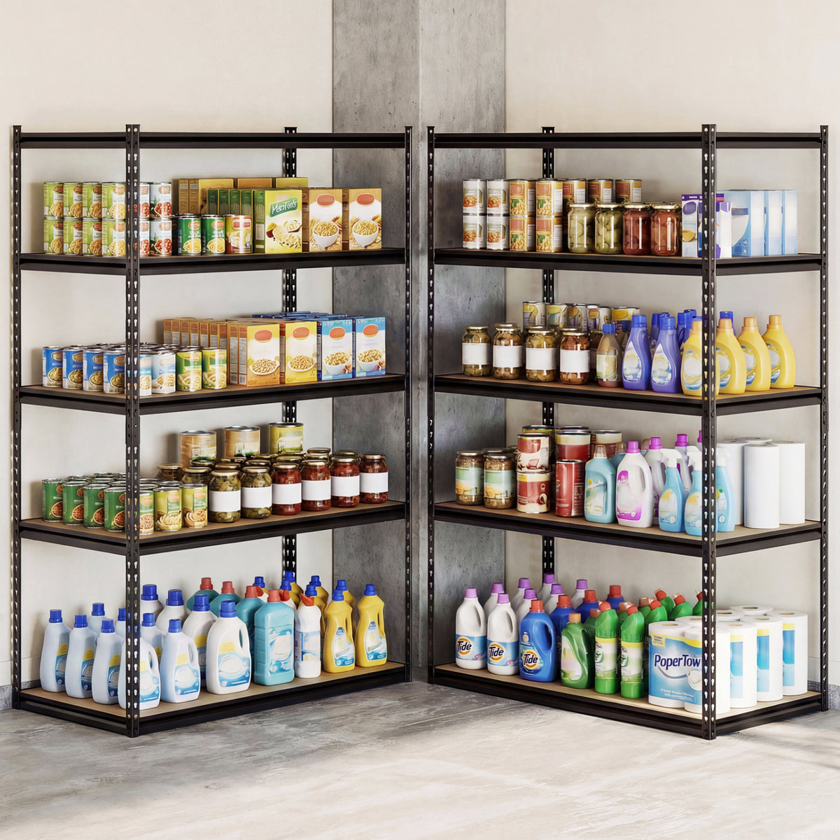 5-Tier Garage Shelving Unit 2200 LBS Heavy Duty Adjustable Utility Rack-1 Piece