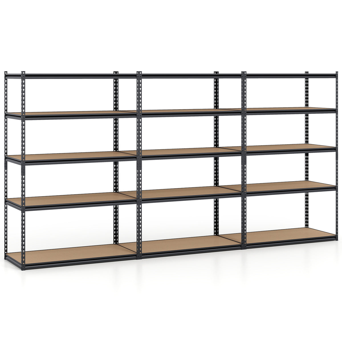 5-Tier Garage Shelving Unit 2200 LBS Heavy Duty Adjustable Utility Rack-Set of 2
