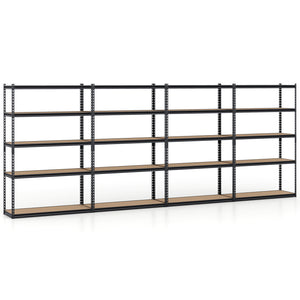 5-Tier Garage Shelving Unit for Warehouse and Basement-Set of 4
