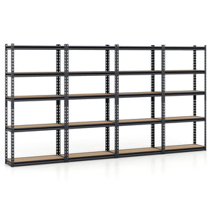 5-Tier Garage Shelving Unit 2200 LBS Heavy Duty Metal Storage Shelves-Set of 4
