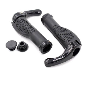 Bicycle Grip Handlebar End Cap Aluminium Alloy Lock Mountain Handle Bar Grip Bike Anti-Skid Rubber Bicycle Skid-Proof Grips New Generation Bike Handlebar Grip Soft Gel Inserts Shock Resistance Ergonomics Comfort Design