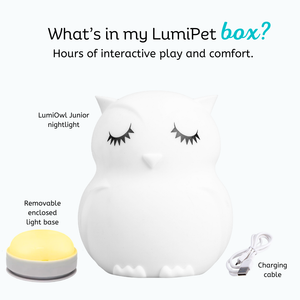 LumiPets® Owen the Owl- Children's Touch Night Light Junior