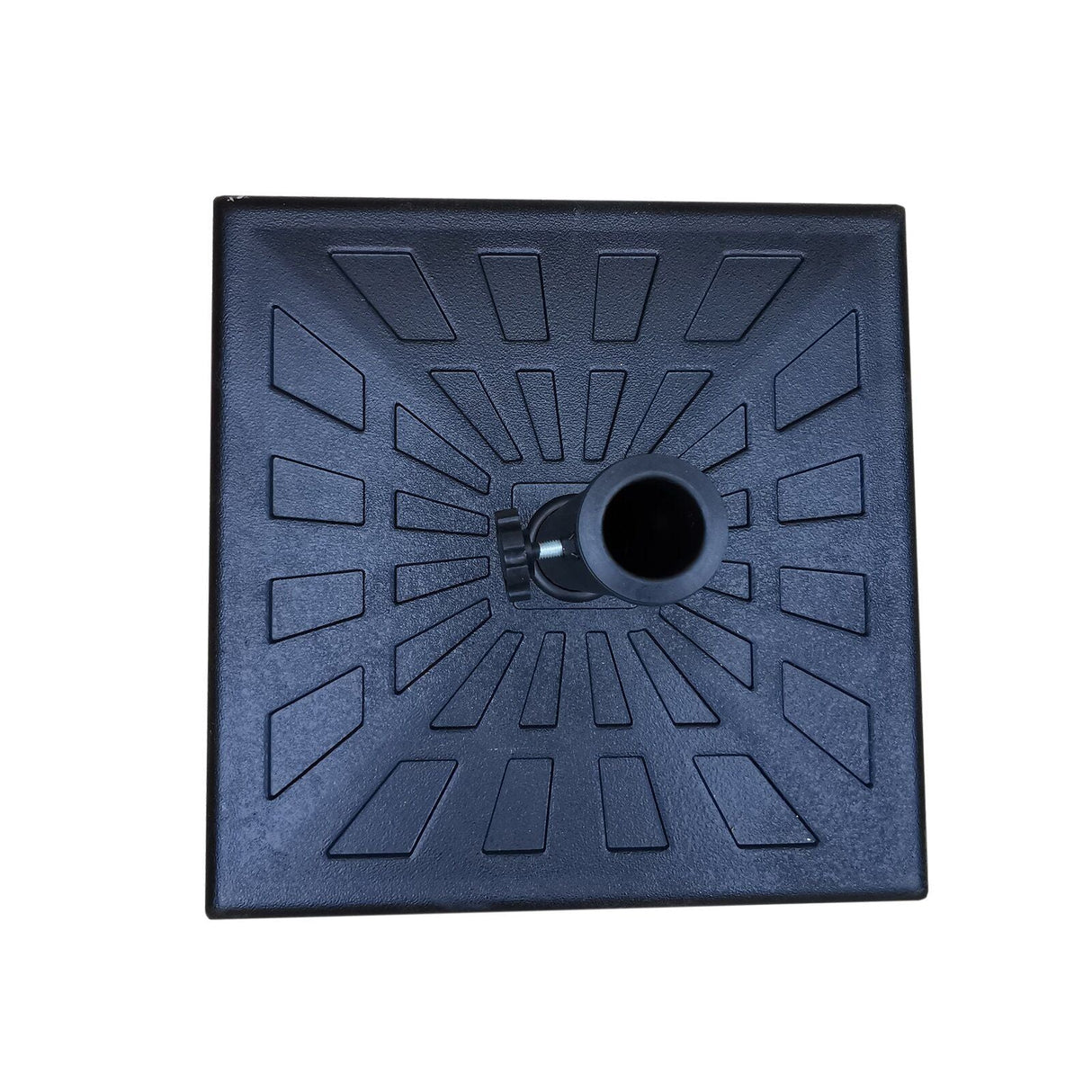 42 Pound Square Resin Umbrella Base - Black by Couch.com