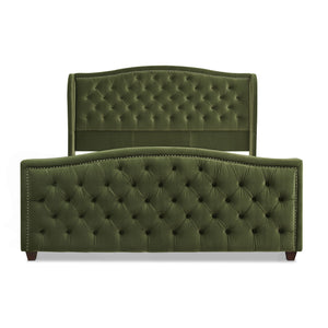 Marcella - Upholstered Shelter Headboard Bed Set by Couch.com