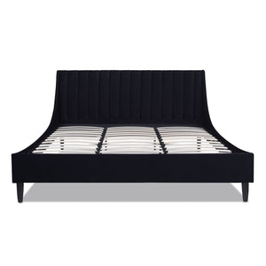Aspen - Vertical Tufted Modern Headboard Platform Bed Set by Couch.com