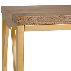 Selma - Handcrafted Metal And Wood Accent Table by Couch.com