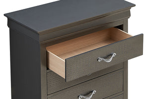 Sleek Transitional Chest - Metal Black by Couch.com