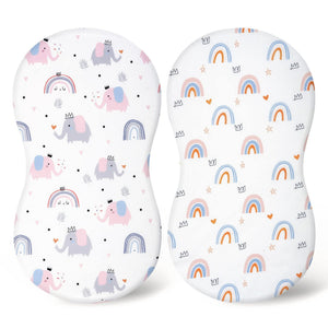 Baby Cradle Fitted Sheet Elastic Printing Baby Caring Table Changing Cover