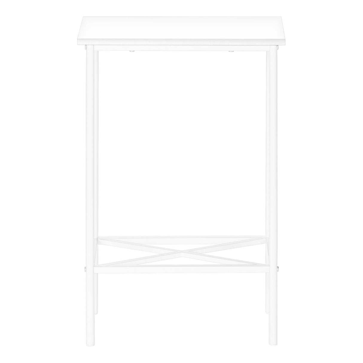 Accent Side Table, Narrow, Small, 2 Tier, Contemporary & Modern by Couch.com