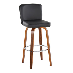 Henry - Contemporary Fixed Height Barstool With Swivel With Round Footrest (Set of 2) by Couch.com