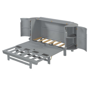 Murphy Bed With Hidden Storage & Modern Woven Design by Couch.com