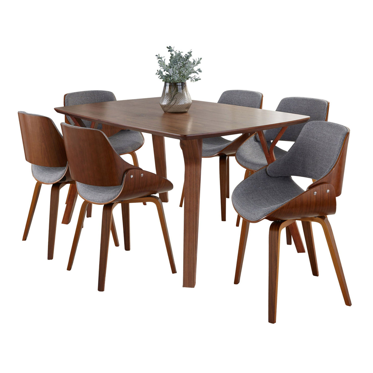 Folia Fabrizzi - 7 Piece Mid Century Modern Dining Set by Couch.com