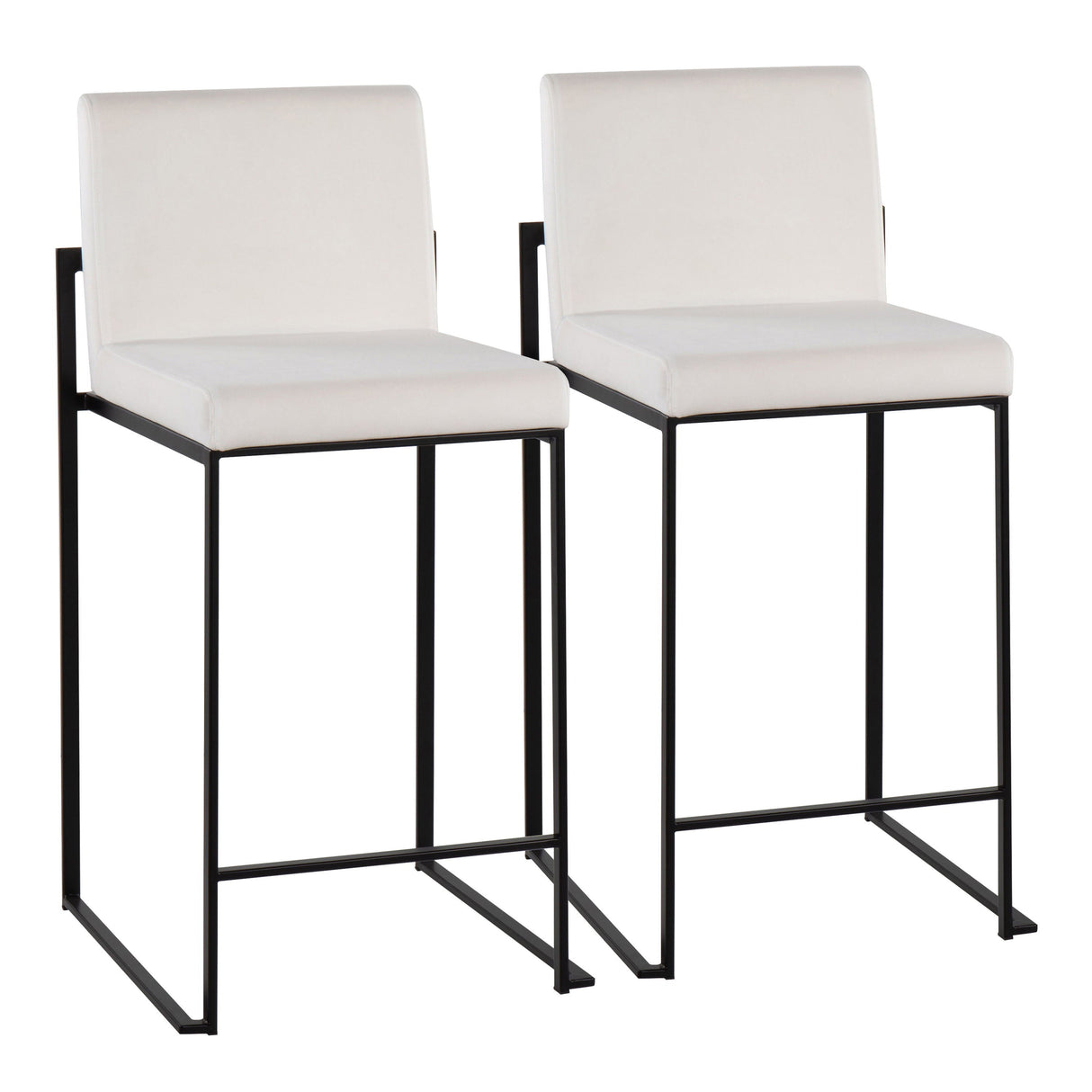 Fuji - Contemporary Modern Elegance, High Back Counter Stool by Couch.com
