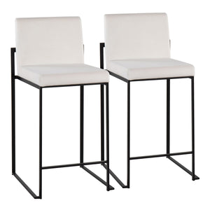 Fuji - Contemporary Modern Elegance, High Back Counter Stool by Couch.com