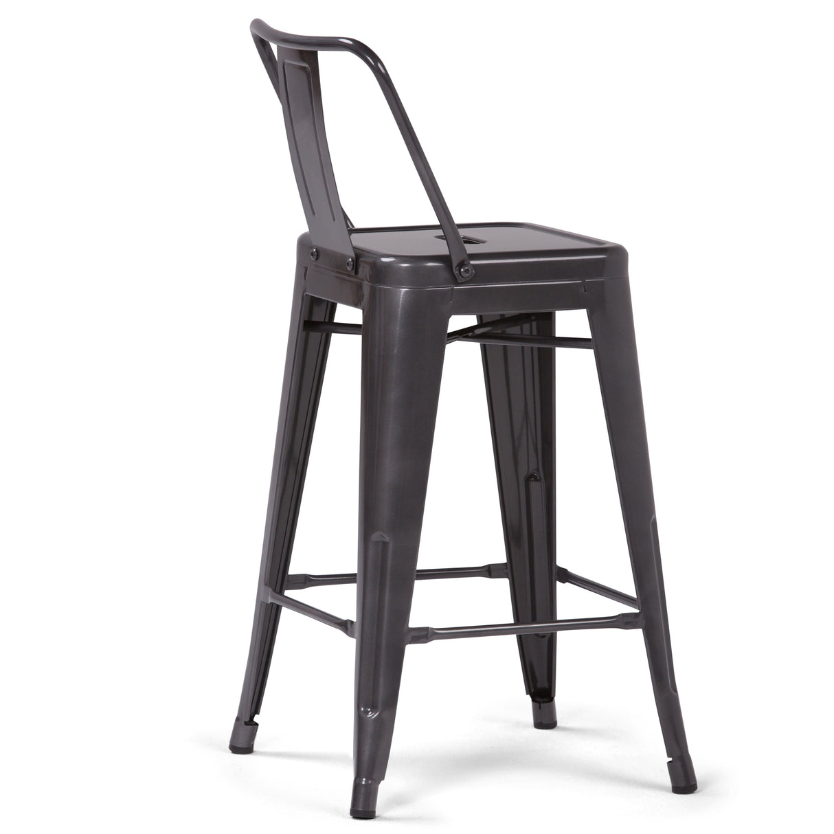 Rayne - Curved Back Metal Stool (Set of 2) by Couch.com