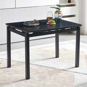 Ceramic Modern Rectangular Expandable Dining Room Table For Space-Saving Kitchen Small Space Table by Couch.com