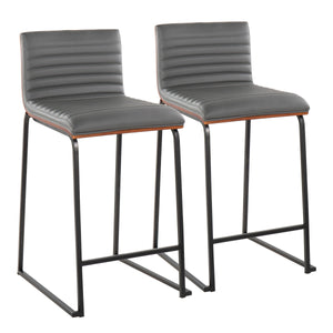 Mason Mara - Contemporary Fixed Height Quality Counter Stool (Set of 2) by Couch.com