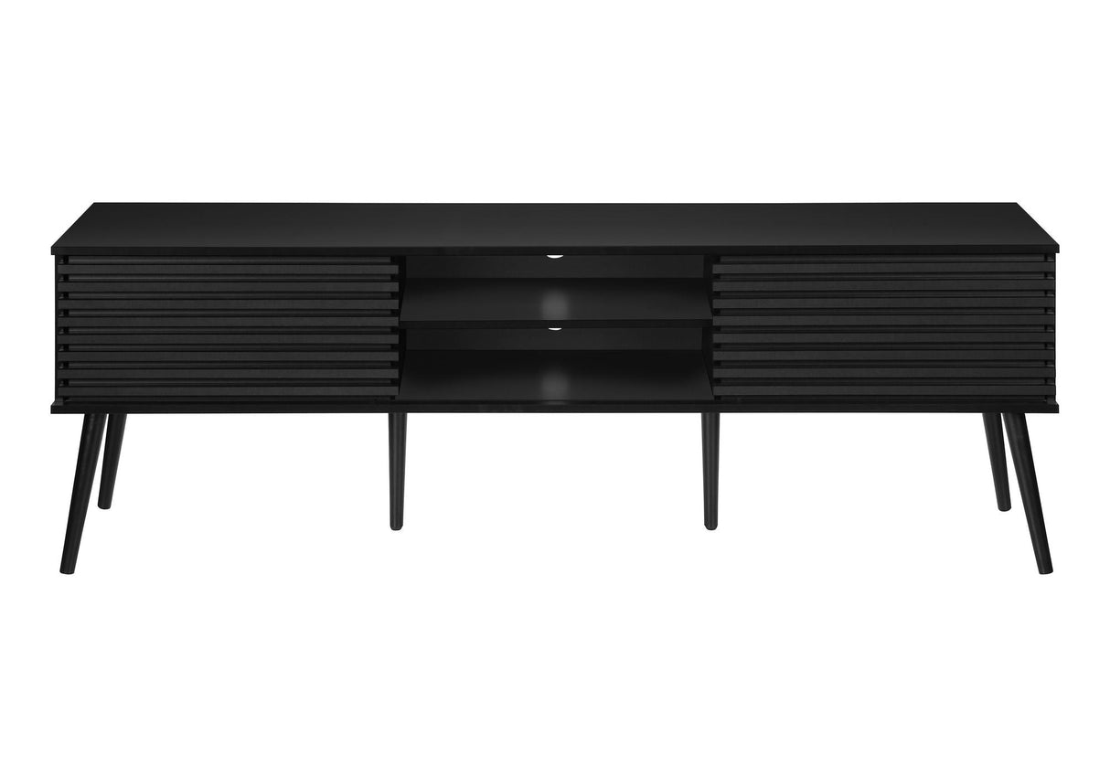TV Stand, Media Entertainment Center, Storage Cabinet, Console, Storage Shelves, Bedroom, Living Room, Contemporary, Modern - Black by Couch.com