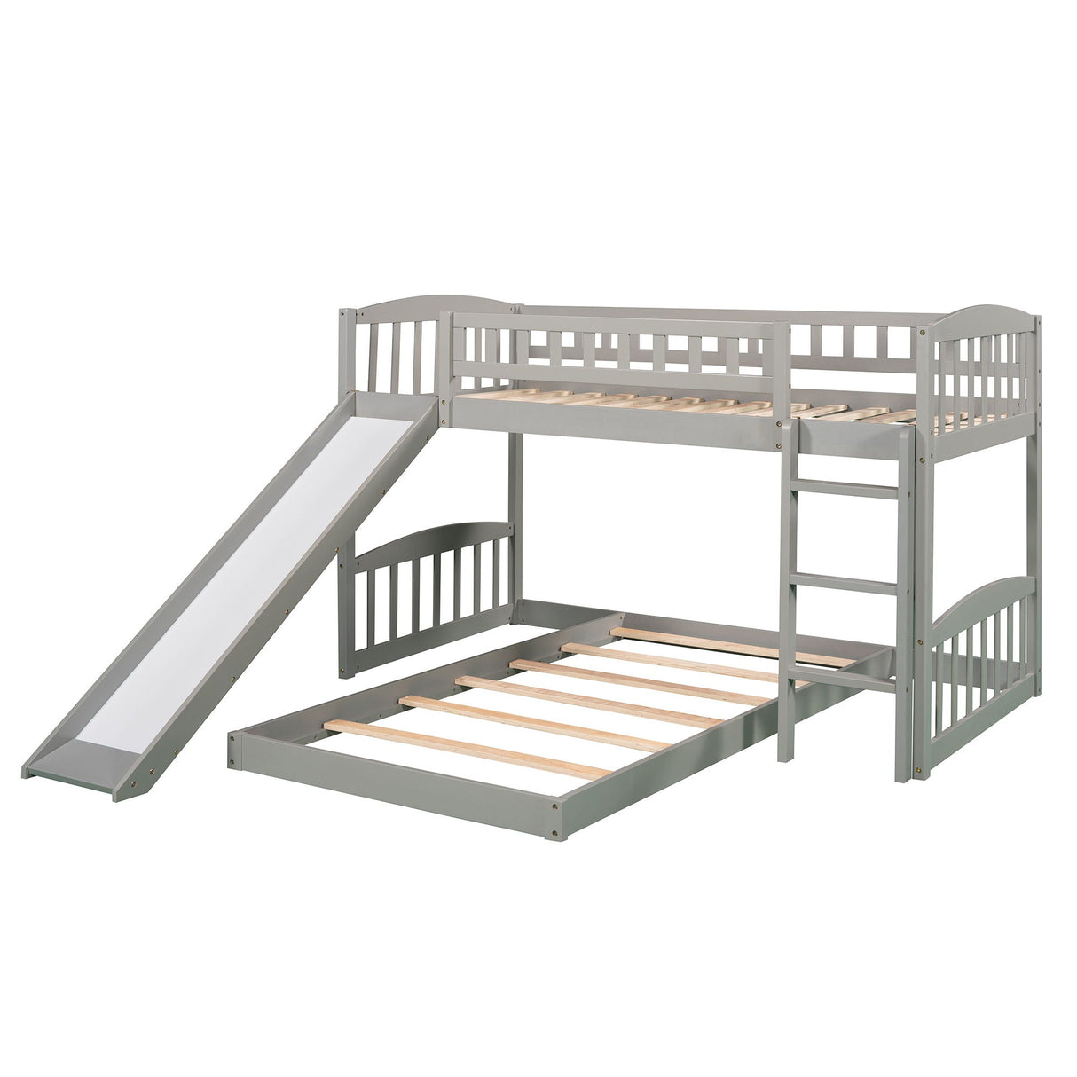 Functional Bunk Bed With Convertible Ladder And Slide by Couch.com