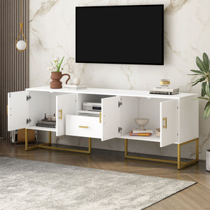 TV Cabinet With 1 Drawer, 2 Cabinets, Handles And Anti-Tip Device by Couch.com
