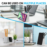 Wireless Charging Stand with Dual USB Charger & Desk Organizer by Infinite Basics