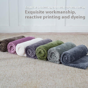 Summer Coral Fleece Blanket For Dogs Sleeping Pets