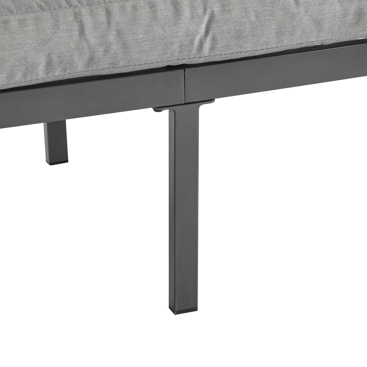 4-Pieces Outdoor Metal Patio Furniture Set with Cushions