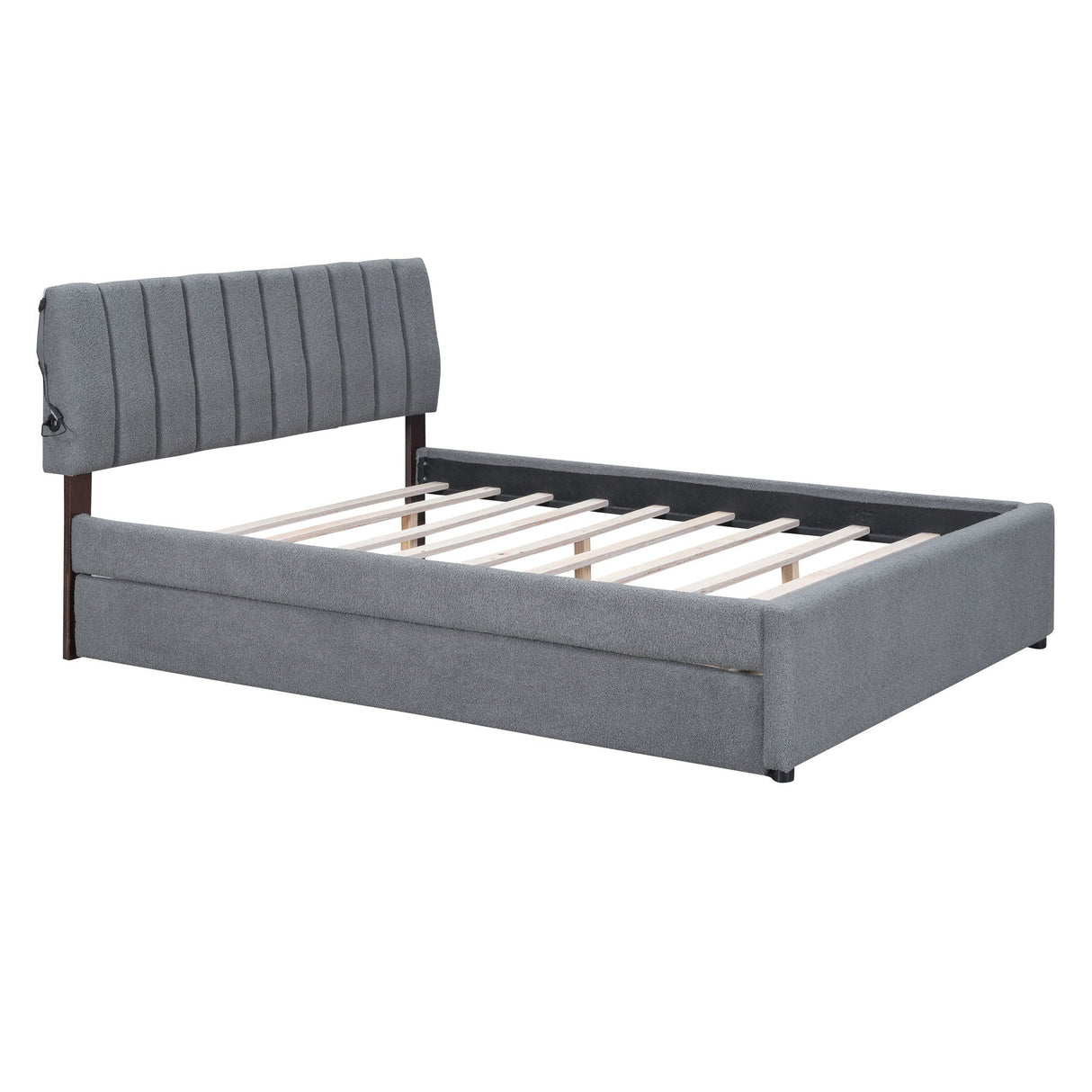 Upholstered Platform Bed With Trundle by Couch.com