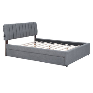 Upholstered Platform Bed With Trundle by Couch.com