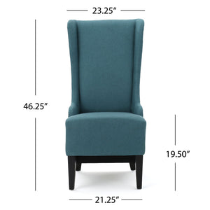 Alight Upholstered Dining Chair With High Back And Birch Wood Legs (Set of 2)