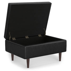 Shay - Large Square Coffee Table Storage Ottoman Mid-Century Style by Couch.com