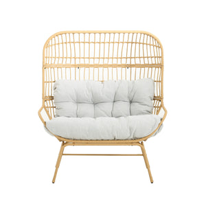 Palos - Outdoor Wicker Loveseat - Light Brown by Couch.com